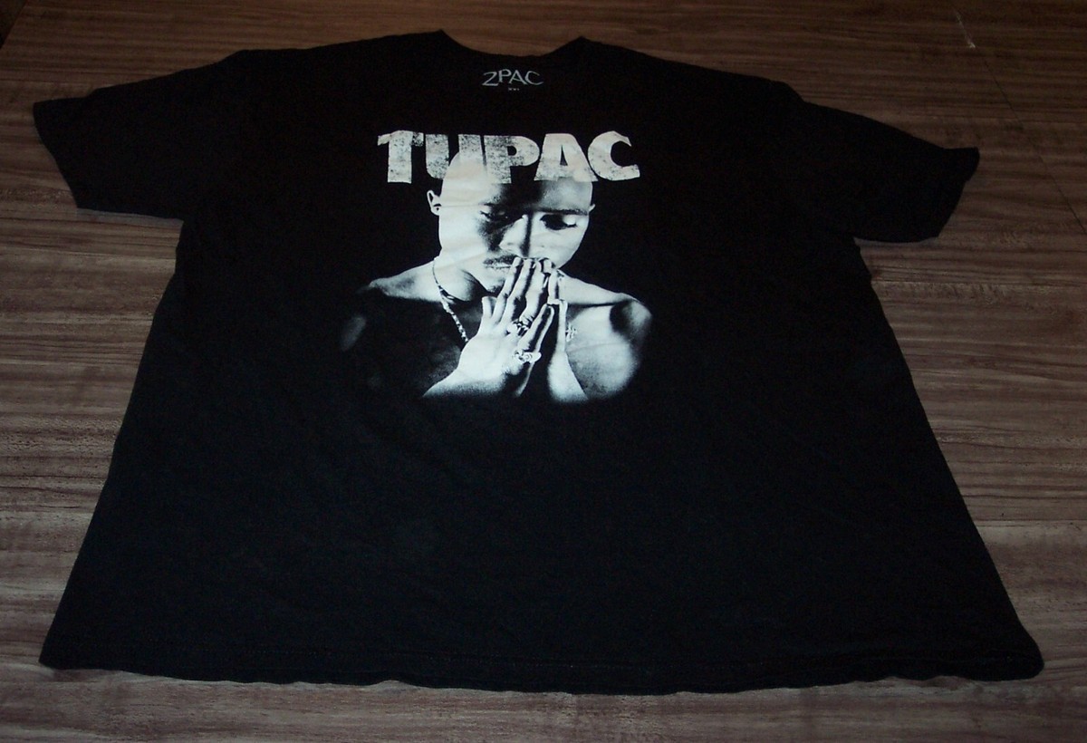 2PAC TUPAC SHAKUR PRAYING T-Shirt Black Mens 2XL XXL | eBay