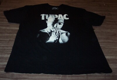 2PAC TUPAC SHAKUR PRAYING T-Shirt Black Mens 2XL XXL | eBay