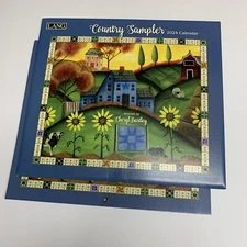 Lang Companies Country Sampler Cheryl Bartley Signed 2024 Wall Calendar NEW