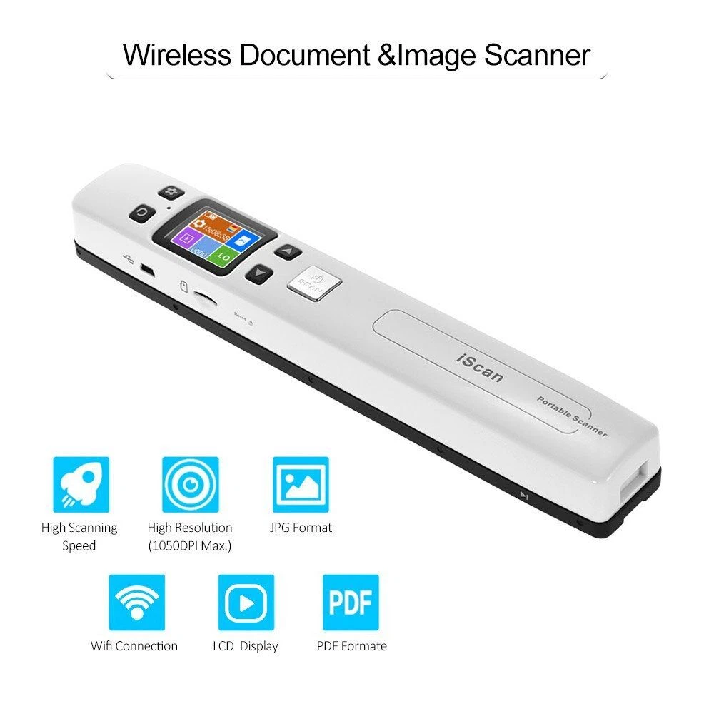 CZUR® Draagbare Boeken Scanner – Documentenscanner- Simpel Je Boek Inscannen Compact Lichtgewicht Diverse Functies 13 Mp