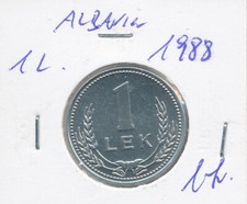 Albania / Albanien - 1 Lek 1988 - UNC, Aluminium