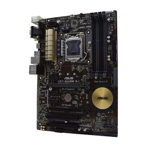 LGA1150 Motherboard ASUS Z97-E/USB 3.1 Intel Z97 DDR3 for 4th Core i7/i5/i3 CPU - Picture 4 of 12