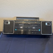 VTG Magnavox Boom Box Radio D 8167/17R Dual Cassette Recording AS-IS READ 