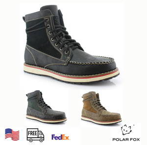 casual moc toe boots