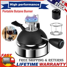 Portable Butane Burner Mini Butane Stove Adjustable Flame with Furnace Stand USA