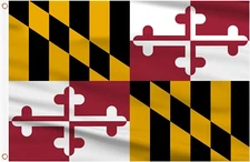 3x5 State of Maryland Premium Quality 100D Woven Poly Nylon 3'x5' Flag Banner