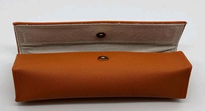 TORY BURCH ORANGE & GOLD EYEGLASSES MAGNETIC EYEWEAR CASE | eBay display picture 2