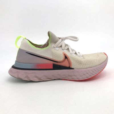 Nike Womens React Infinity Run Flyknit Running Shoes Ivory CW5636-100 Lace Up 8M | eBay