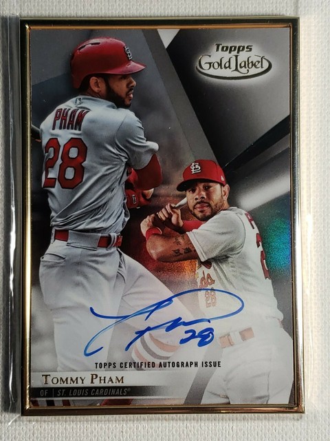 2018 Tommy Pham Topps Gold Label Autograph Card Cardinals &hellip;