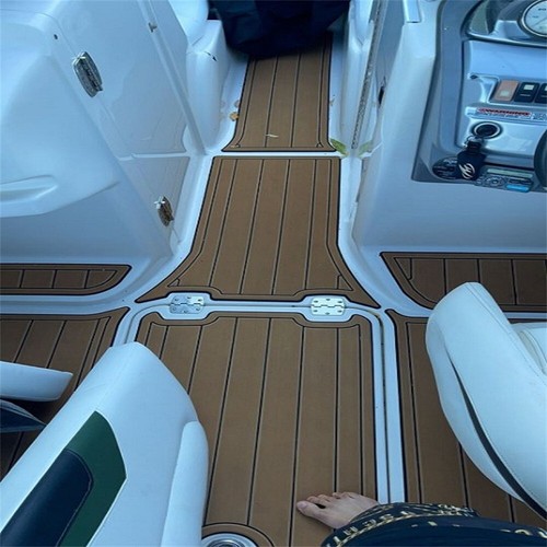 2021 Monterey 255SS Swim Platform Cockpit Mat Boat EVA Foam Teak Flooring Pad - Foto 11 di 24