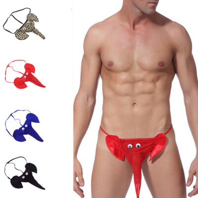 Herren Tanga String Elefant Thong Unterwäsche Bikini Beutel Elastische Sexy Slip