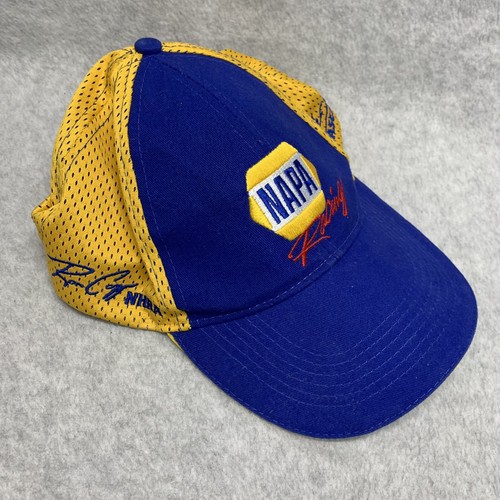 Team Napa Racing NASCAR CUP INDYCAR NHRA ARCA WEST OUTLAWS Blue Yellow Cap Hat - Picture 11 of 11