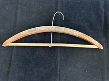 Antique Wooden Hanger Advertising Briggs And Briggs Clothing And Shoes Texhoma