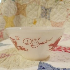 Fire King Brown Davy Crockett Bowl