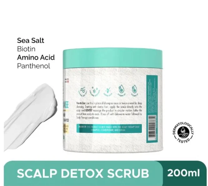 Luxe Organix кожи головы очищение волос детокс скраб очищающее лечение шампунь (220 г) - Изображение 2 из 3