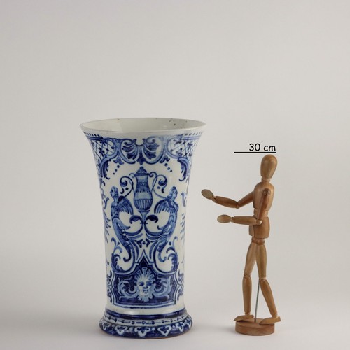 Antique Vase Man. Gien Majolica France XVIII Century - Picture 2 of 10
