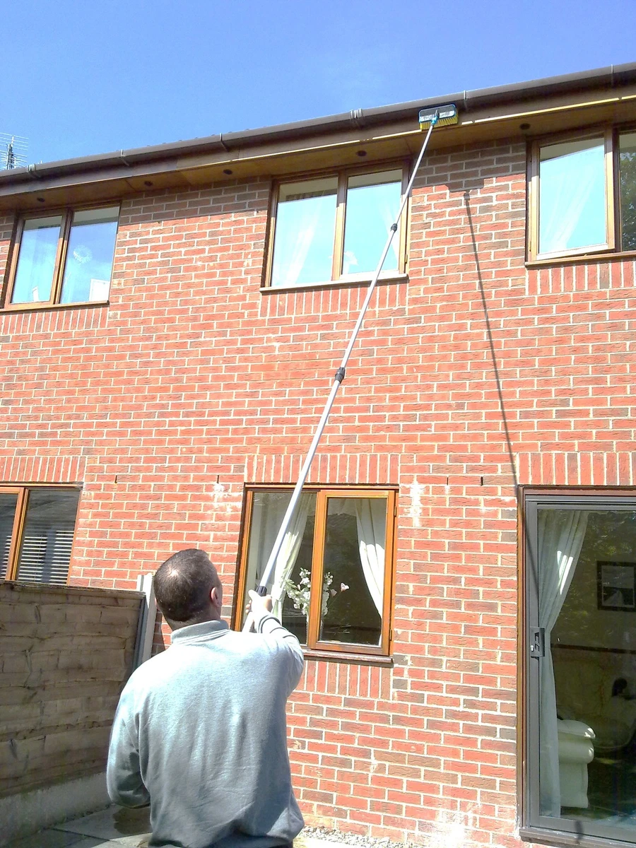 13FT WATER FED WINDOW CLEANING POLE CLEANER EQUIPMENT EXTENSION