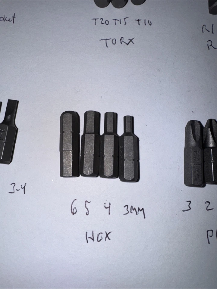 Huge OEM Sears Craftsman USA Nos 19pc Bit Set Mechanics Tool Sets Phillips Flat - Image 3 of 4