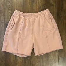 Adidas Ivy Park Ambient Blush Pink Drawstring 6" Inseam Sweat Shorts Men's L