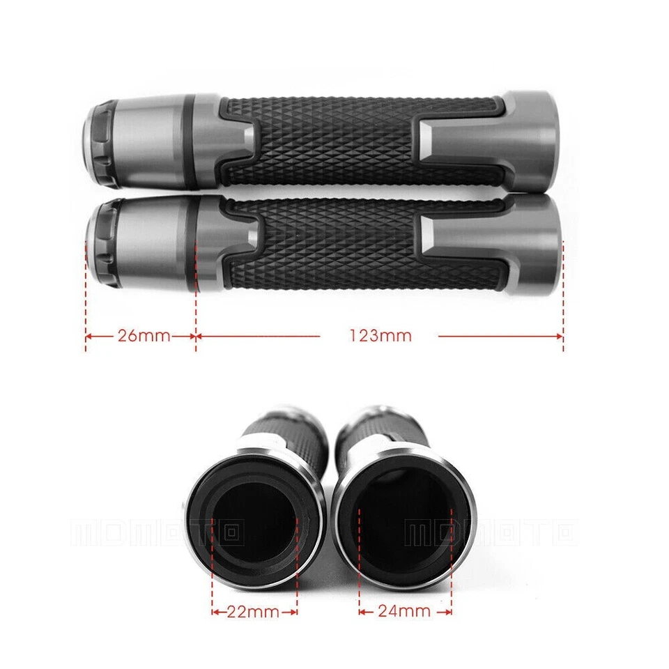 7/8" 22mm CNC Handlebars Hand Grips Fit For DUCATI 748 749 Panigale 821 848 959 Foto 2 de 4