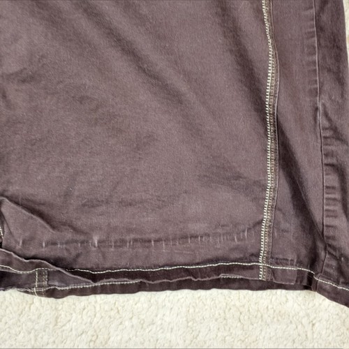 Womens Midi Pencil Skirt Plus Size 24W Brown 4 Pocket JMS - Picture 5 of 14