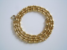 Vintage Kette Amerikaner A*D Andreas Daub Goldton Vergoldet Lang 41,2 g/70 cm