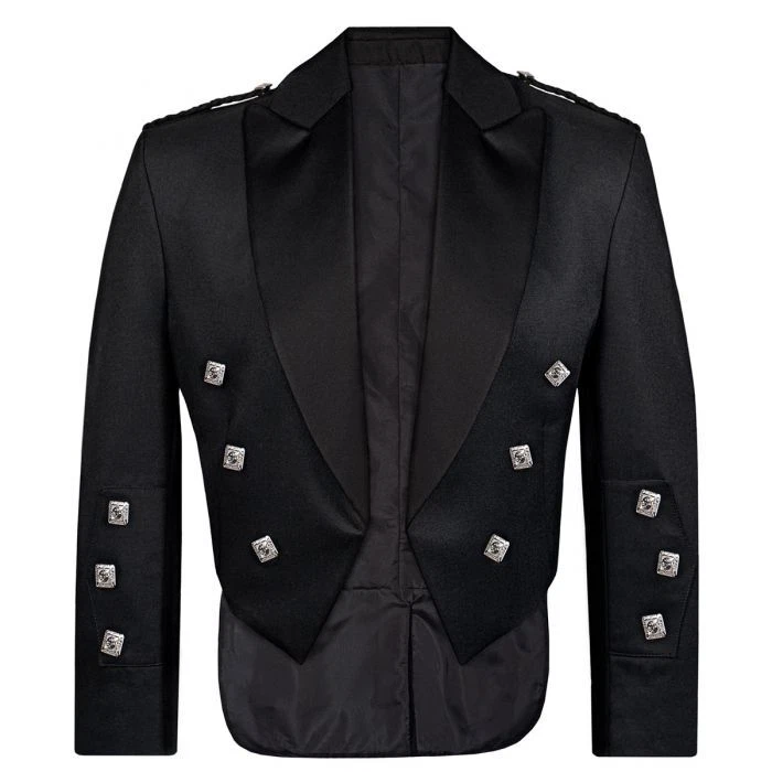 Ex-Hire Black Prince Charlie Jacket& Waistcoat made in Scotland, 14oz wool £99 - Image 4 of 4