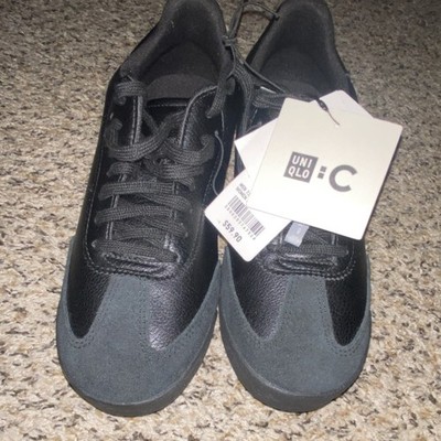 UNIQLO C Men's Black Comfort Lace Up Round Toe Solid Casual Sneakers Shoes