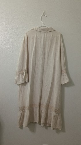 mile gabrielle Button Front V Neck Half Sleeve Casual dress Women's 3X - Picture 2 of 11
