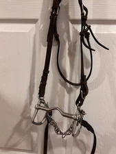 Warwick Of England Leather Bridle Slotted Ring Kimberwick Bit Plus Reins