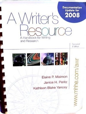 A Writers Resource A Handbook - ACCEPTABLE