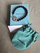 Tiffany & Co. Black Onyx Sterling Silver Toggle Bracelet