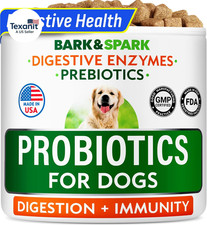 Dog Probiotics for Digestive Health Enzymes - Diarrhea, Gas, Upset Stomach Rel