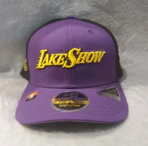 Los Angeles Lakers New Era 9Seventy Purple Black LakeShow Stretch Snap Hat Cap