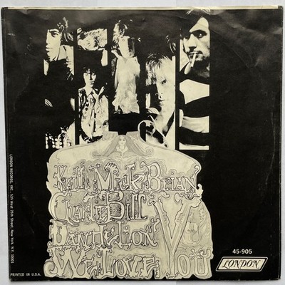 Rolling Stones 45 We Love You / Dandelion London 45-905 1967 US Picture Sleeve
