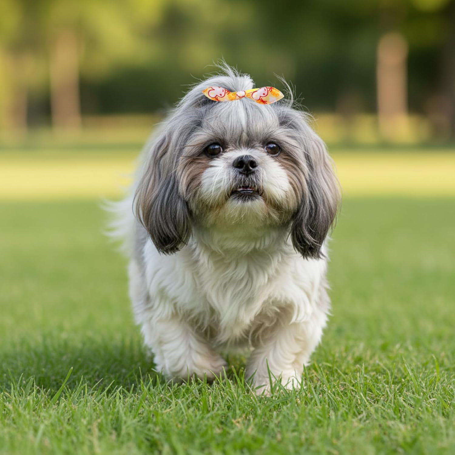 Set di Fiocchi per Cani con Elastici - 100 Pezzi foto 6