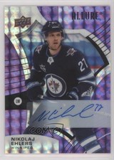 2021-22 Upper Deck Allure Purple Diamond Auto 6/10 Nikolaj Ehlers #91 Auto 2d8