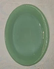Vtg Fire King Oval Jadeite Green Restaurant Plate 12"x9" Oven Ware #9