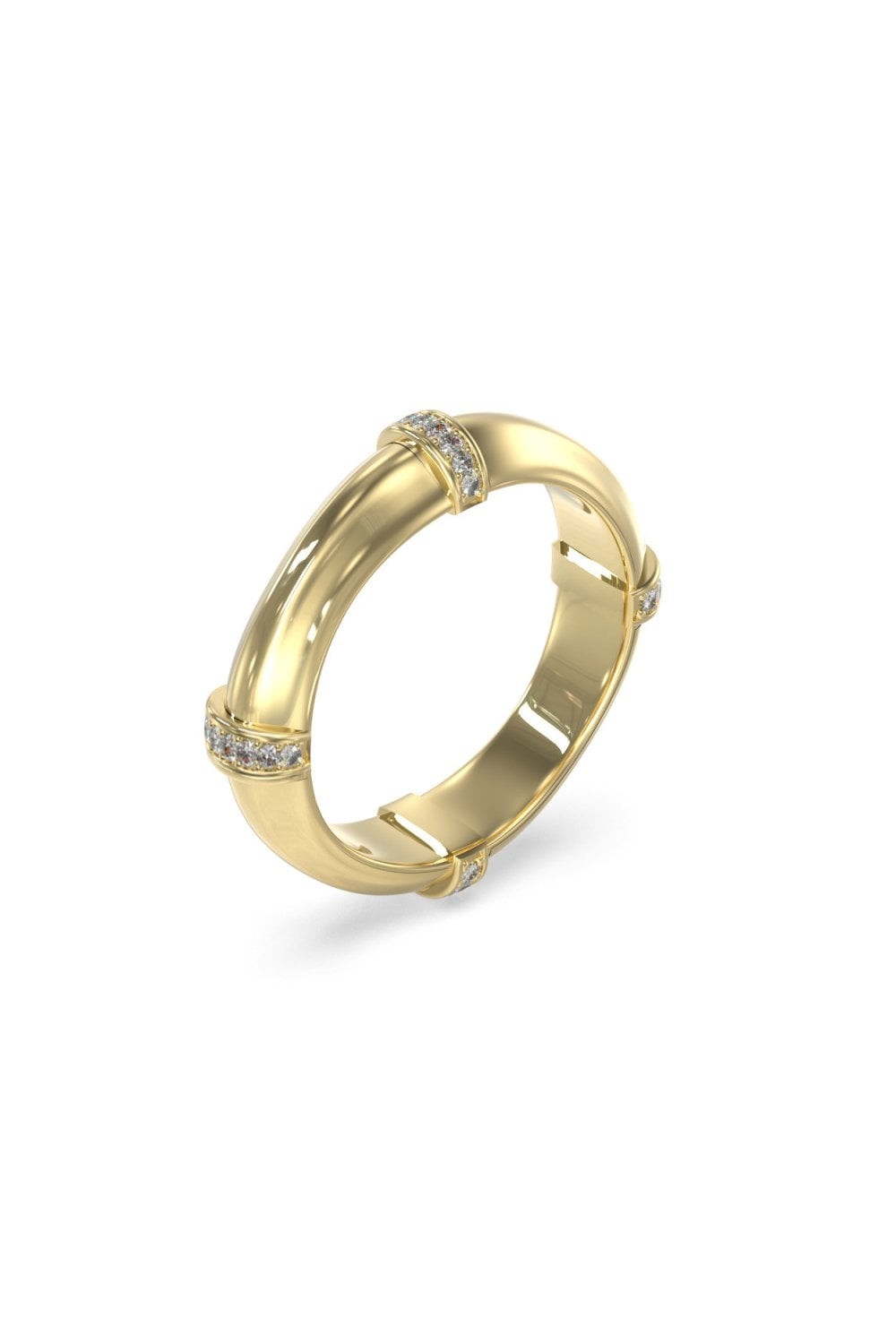 Guess Anillo de bambú para mujer UBR05165YG54