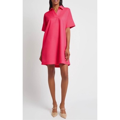 Ming Wang Fuchsia A-Line Shift Dress Cotton NWT $195