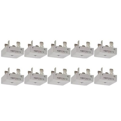 Voltage 2500V KBPC5010 1000V Metal Case Single Phase Diode Bridge Rectifier
