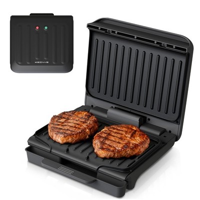Electric Indoor Panini Press Grill, Non-Stick Sandwich Maker, 850W