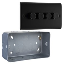 BG Nexus Matt Black Switches & Sockets Full Range Black Inserts Free Postage