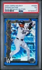 147400076 Shohei Ohtani 2025 Topps Holiday #H200 Blue Metallic Glitter PSA 5