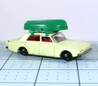 Matchbox Lesney #45 Ford Corsair w/ Boat, Good Played w/ Made in England Diecast