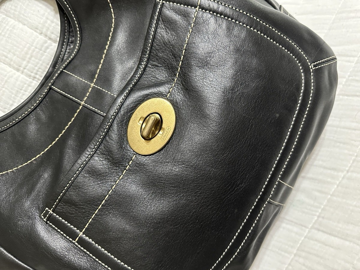 Vintage Y2K Coach Ergo XL Legacy Tote Shoulder Bag Hobo Black