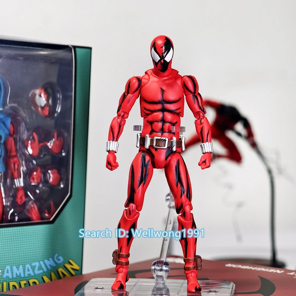 Figura de acción de Ben Reily color cómic escarlata Spider-Man juguete juguetes CT en caja Foto 3 de 4