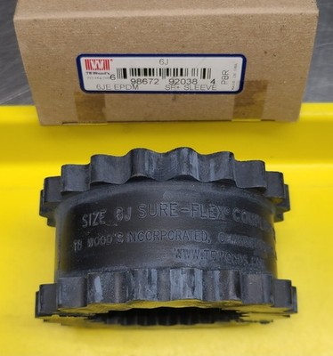 TB Woods 6J Coupling Sleeve, JE, EPDM Material, 6000 rpm UPC 698672920384