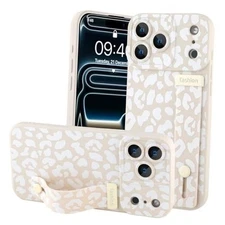  Compatible with iPhone 17 Pro Max Leopard Case for iPhone 17 Pro Max White