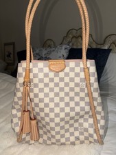 Louis Vuitton Damier Azur Checkered Tote Beig...